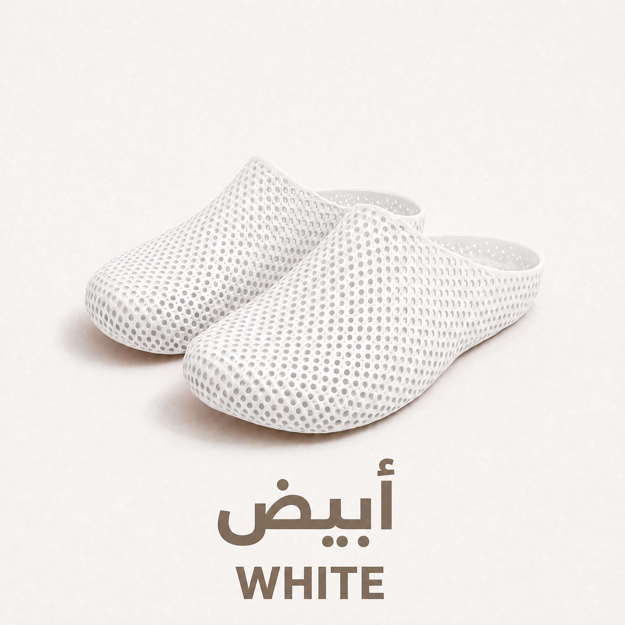 3D 镂空拖鞋 White 整体外观